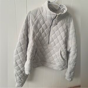 Lululemon scuba oversized quilted half zip